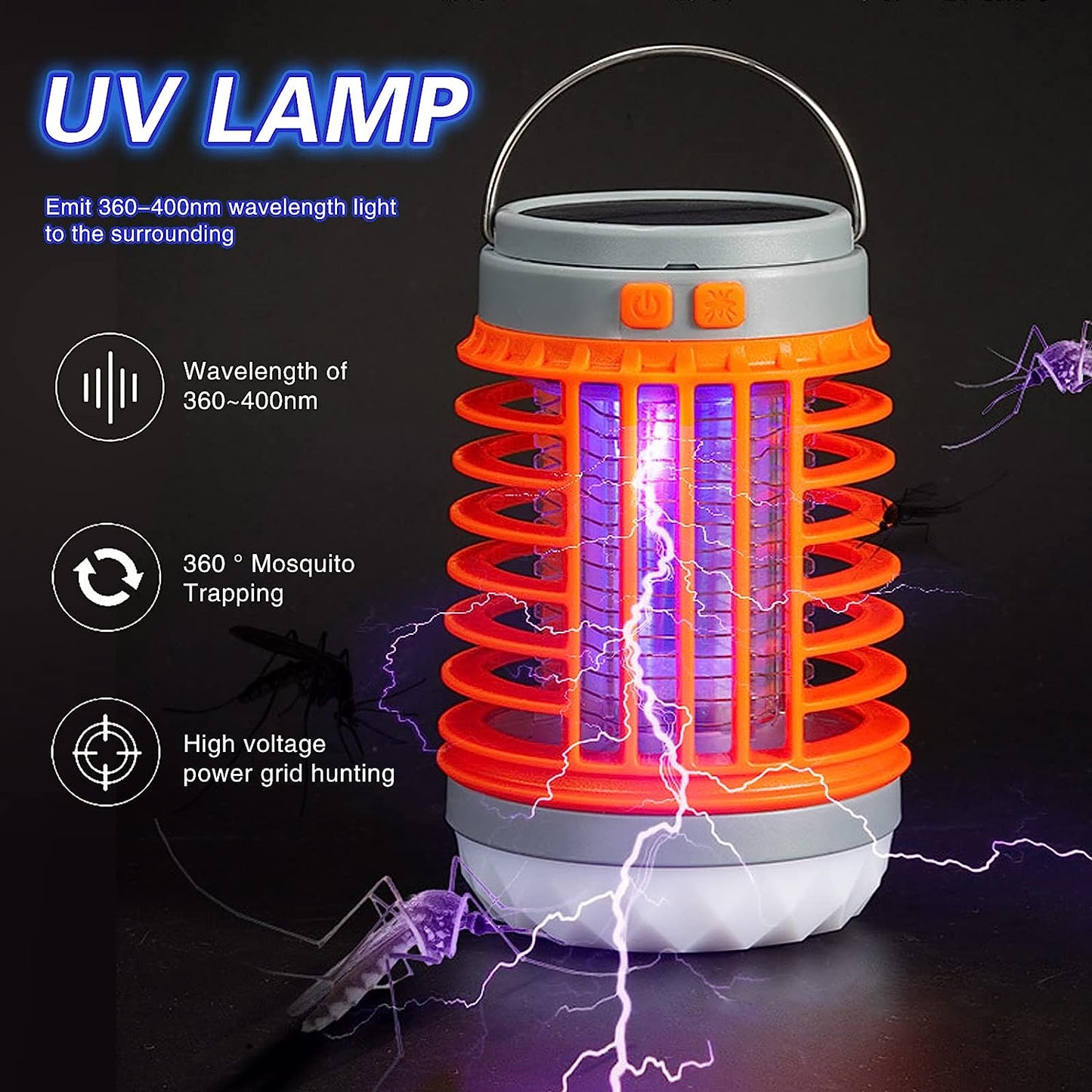 49% rabatt - Multifunktionell Solar camping Myggmördare Lamp